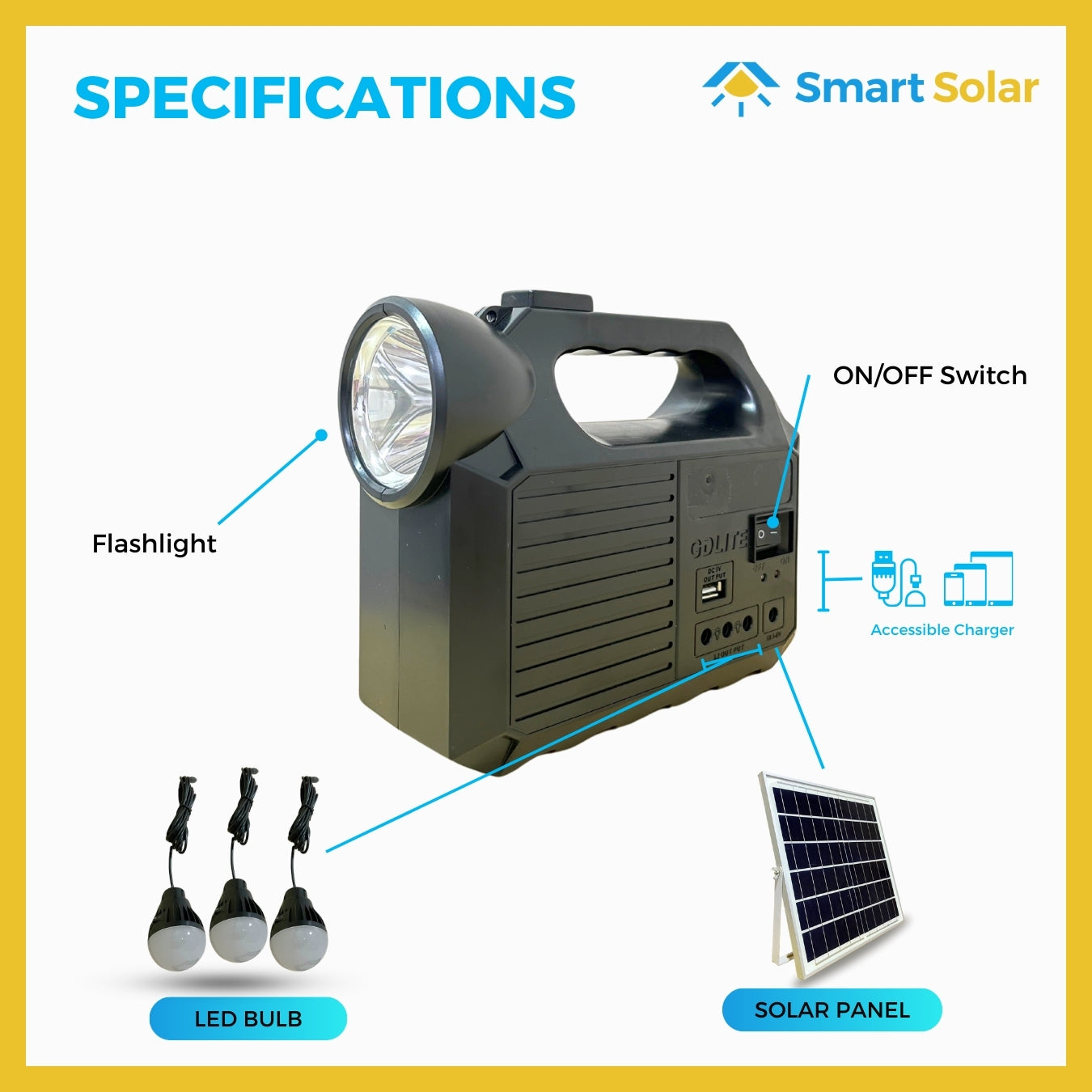 Emergency Portable Solar Lighting System