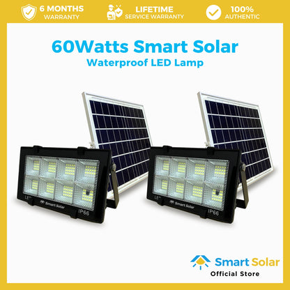 60 watts Smart Solar Waterproof LED Lamp