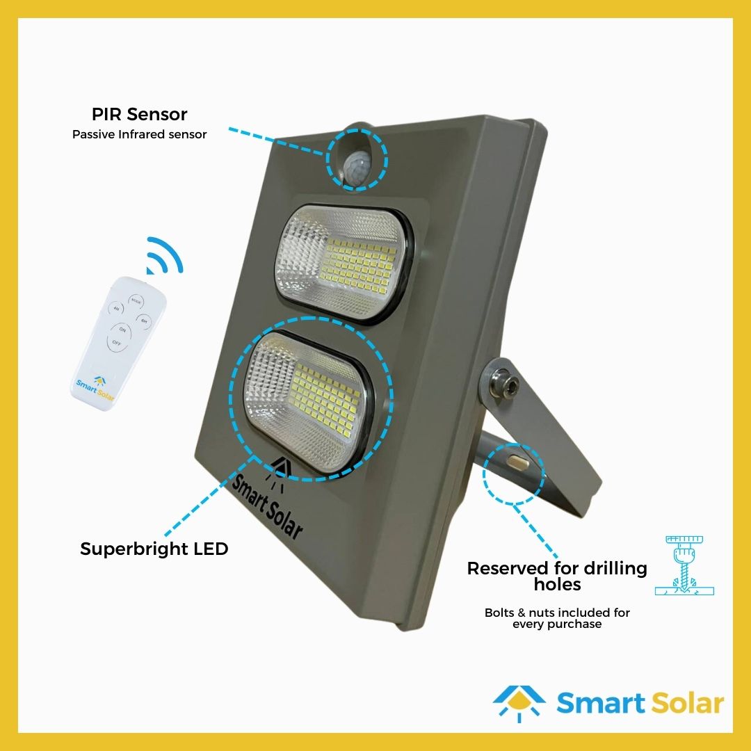 50watts SMART SOLAR Industrial Flood Lights with Motion Sensor