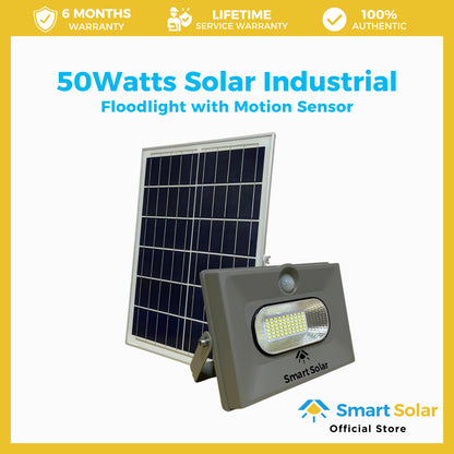 50watts SMART SOLAR Industrial Flood Lights with Motion Sensor