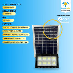 60 watts Smart Solar Waterproof LED Lamp