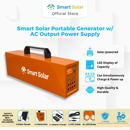 700watts SMART SOLAR Portable Generator With AC Output