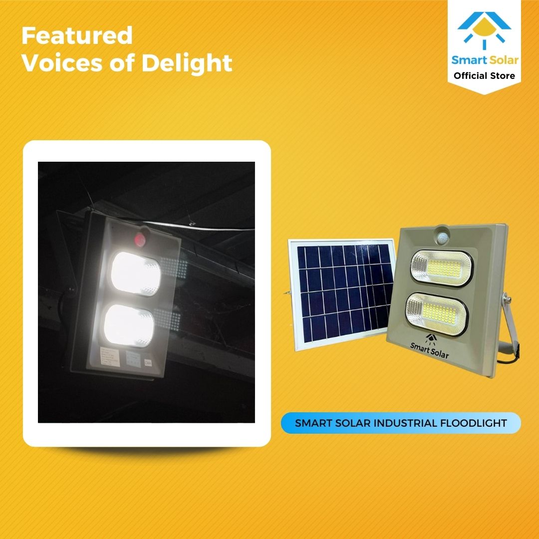 SMART SOLAR Industrial Floodlight with Motion Sensor