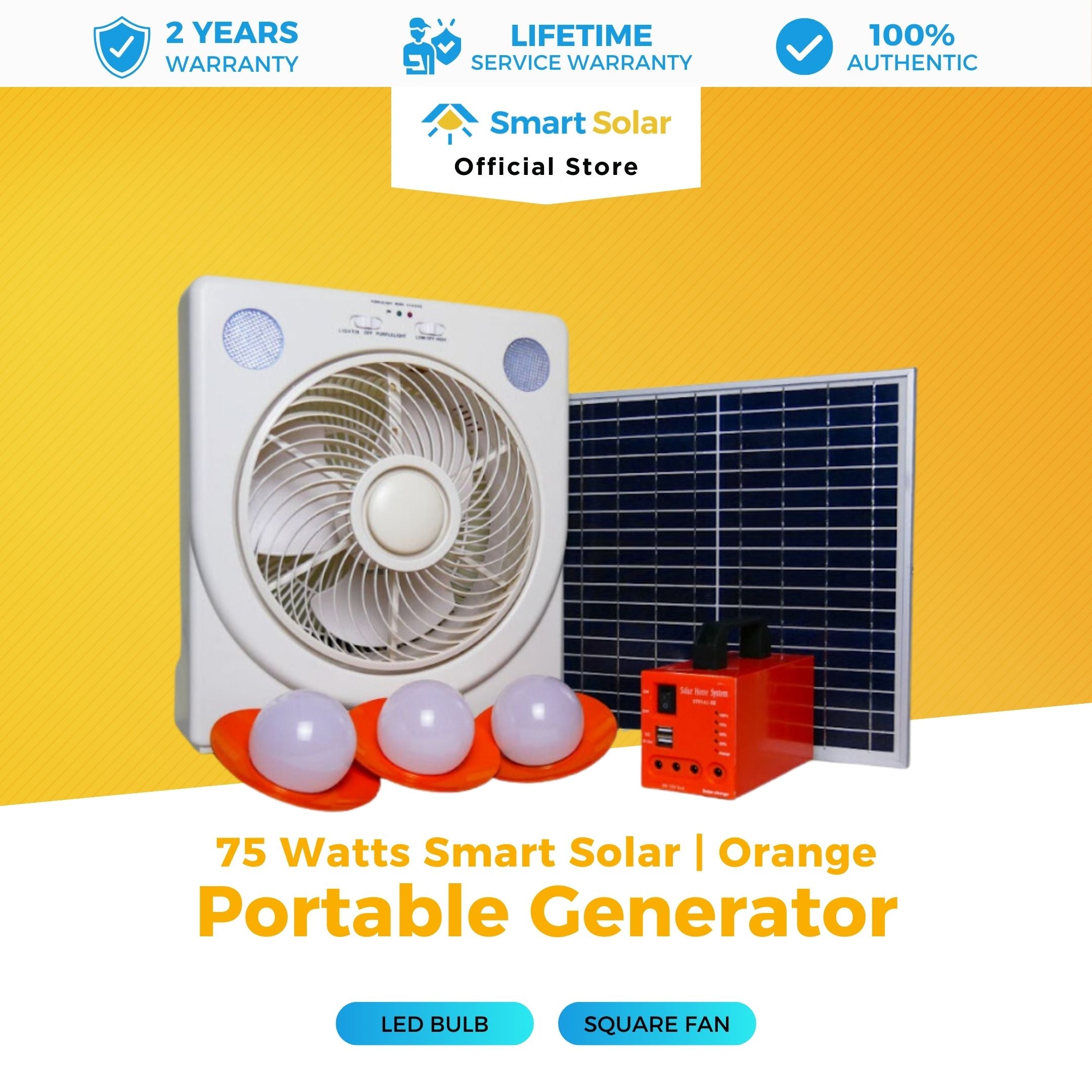75watts Smart Solar Portable Generator
