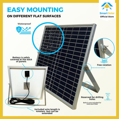 60 watts Smart Solar Waterproof LED Lamp