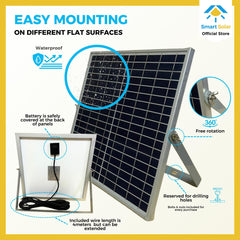 75 Watts Smart Solar Portable Generator with Mini Fan