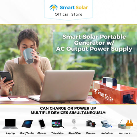 530watts Smart Solar Portable Generator with AC Output