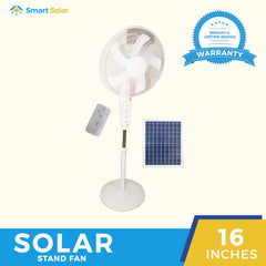 solar stand fan