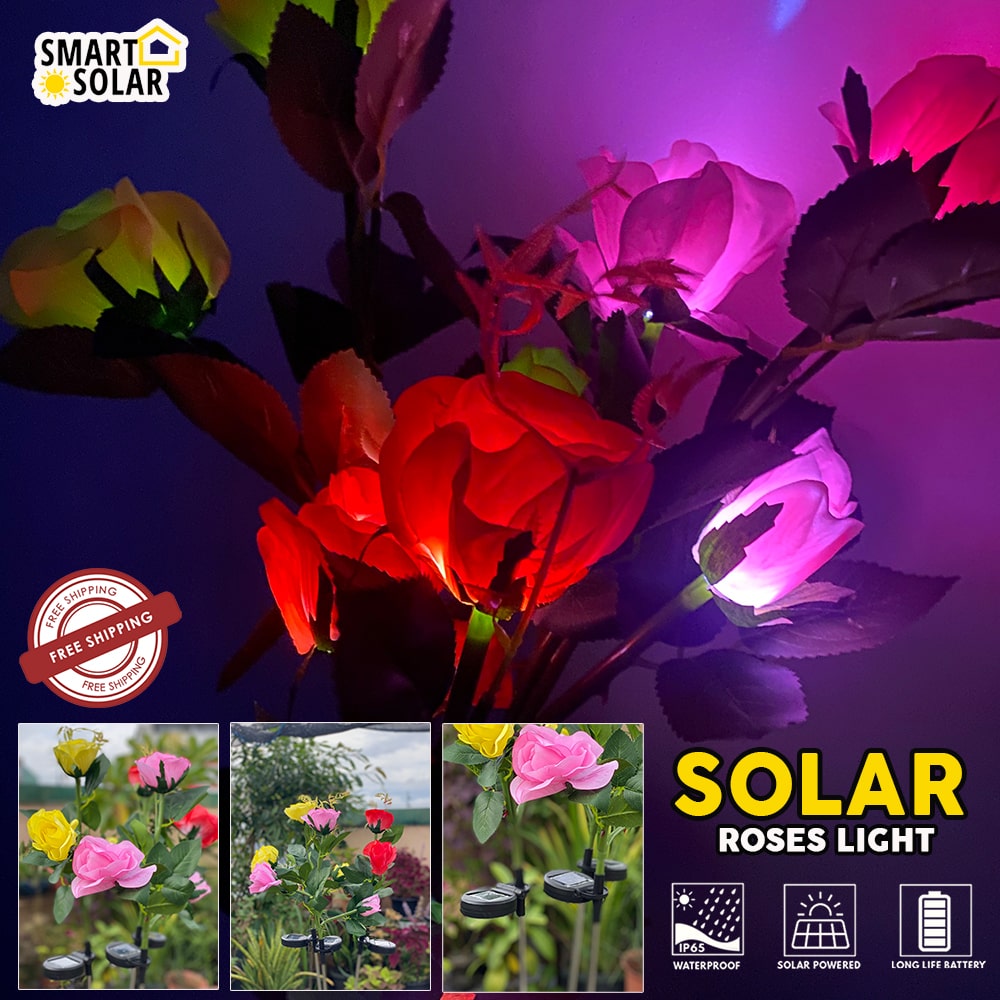 solar rose light