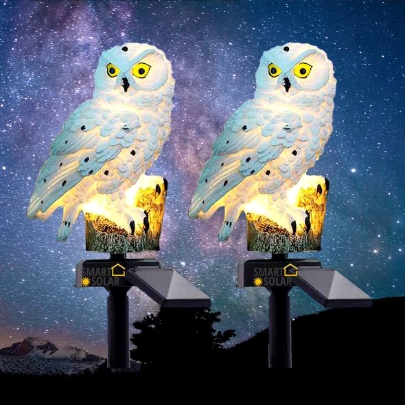 solar owl lamp