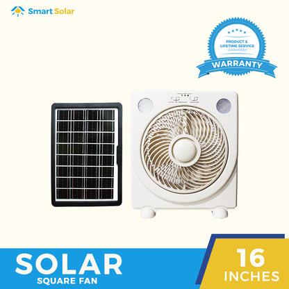 Smart Solar 16" Square Fan