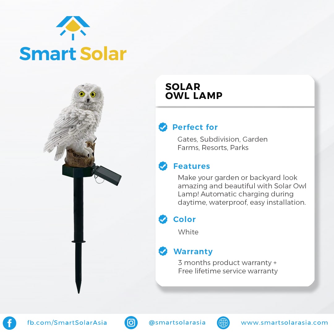 Solar Owl Lamp