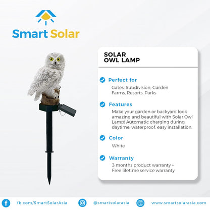 Solar Owl Lamp